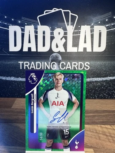 Lucas Bergvall 2026 Topps Premier League Green /99