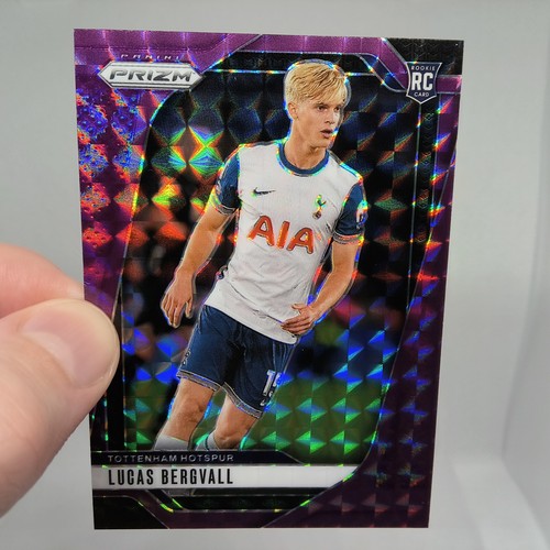 Lucas Bergvall 2024 Panini Prizm Premier League Purple Mosaic /249