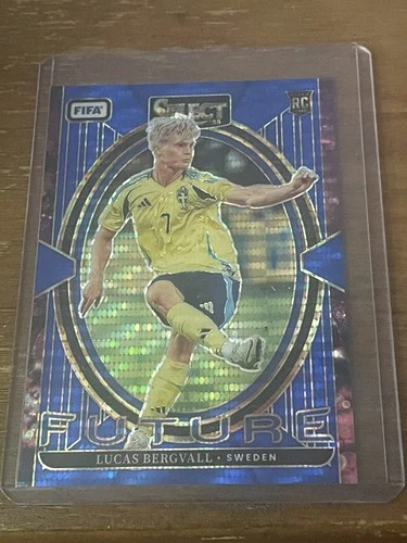 Lucas Bergvall 2024 Panini Select FIFA Blue Pulsar
