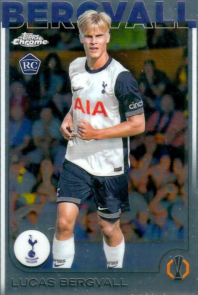 Lucas Bergvall 2024 Topps Chrome UEFA Club Competitions