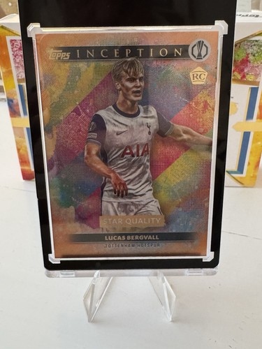 Lucas Bergvall 2024 Topps Inception UCC Orange Foil /5