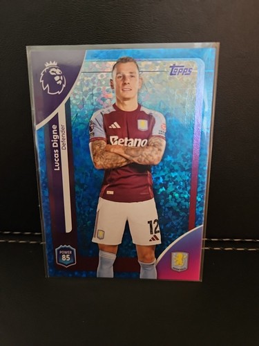Lucas Digne 2025 Topps Aston Villa Blue /150