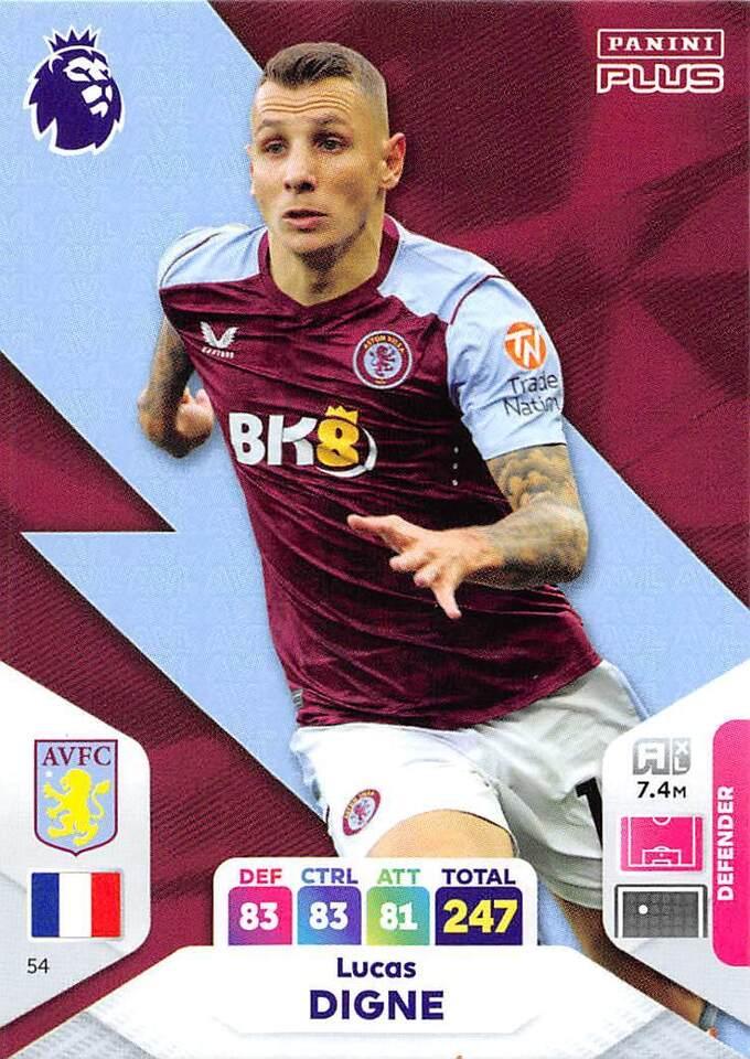 Lucas Digne 2024 Panini Adrenalyn XL Premier League Plus