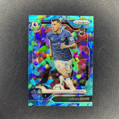 Lucas Digne 2019 Panini Prizm Blue Cracked Ice /75