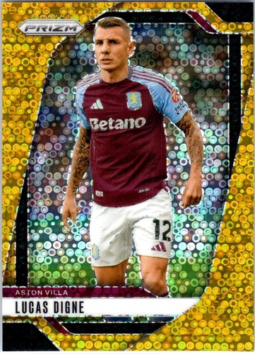 Lucas Digne 2024 Panini Prizm Premier League Gold /10