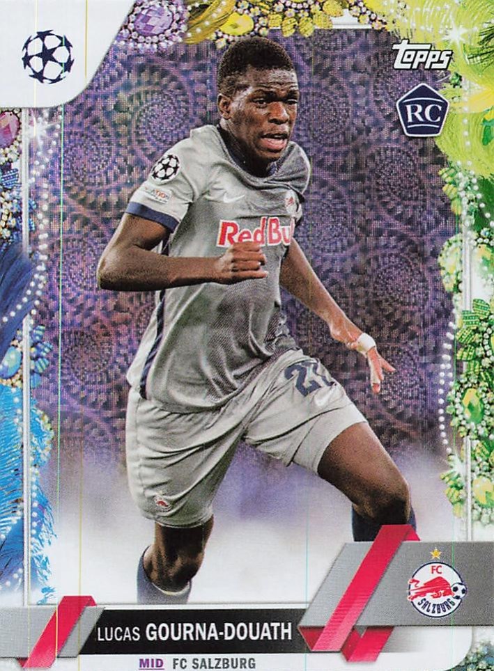 Lucas Gourna Douath 2022 Topps UEFA Club Competitions Carnaval Edition