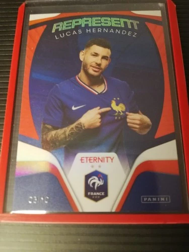 Lucas Hernandez 2025 Panini Eternity Bleus Red /10 /10