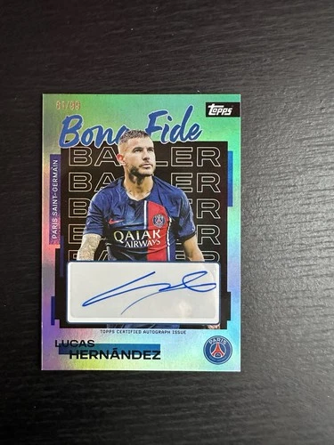 Lucas Hernandez 2025 Topps PSG Team Set /99