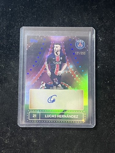 Lucas Hernandez 2024 Topps PSG Team Set Blue /250