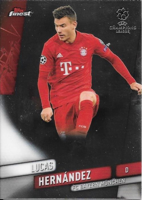 Lucas Hernández 2019 Topps Finest UEFA 74