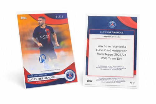 Lucas Hernández 2023 Topps PSG /25