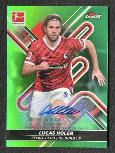 Lucas Holer 2021 Topps Finest Green Refractor /50