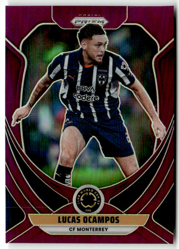 Lucas Ocampos 2025 Panini Prizm Club World Cup Purple /125