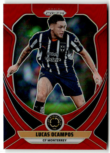 Lucas Ocampos 2025 Panini Prizm Club World Cup Red Prizm /199