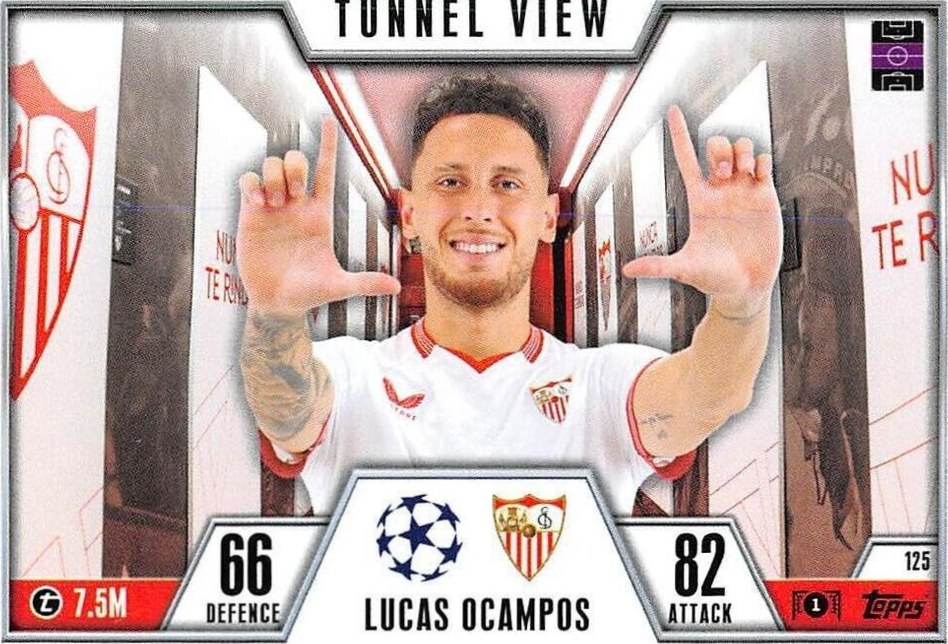 Lucas Ocampos 2023 Topps Match Attax UEFA Club Competitions Extra