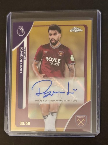 Lucas Paquetá 2026 Topps Chrome True Gold /50