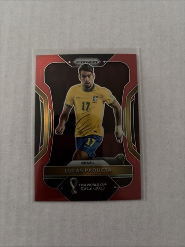 Lucas Paquetá 2022 Panini Prizm FIFA World Cup Qatar Red /399