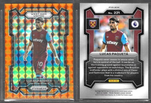 Lucas Paquetá 2024 Panini Prizm Orange Mosaic