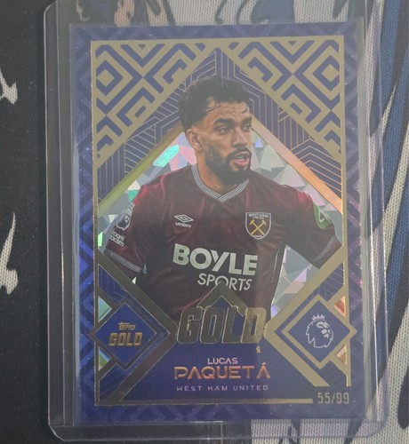 Lucas Paqueta 2025 Topps Gold Premier League Gold /99