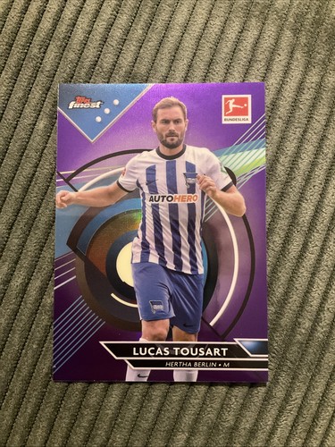 Lucas Tousart 2022 Topps Finest Purple /250