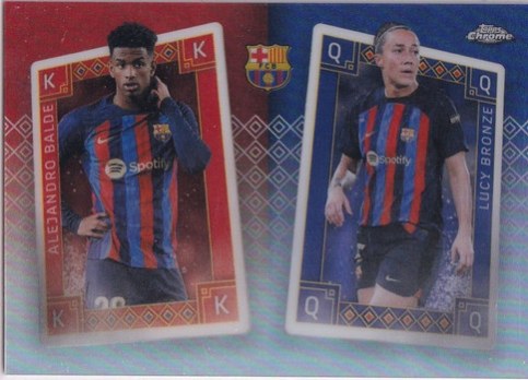 Lucy Bronze / Alejandro Balde Topps Chrome KQ-2