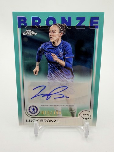 Lucy Bronze 2024 Topps Chrome Sapphire Teal Prizm /199