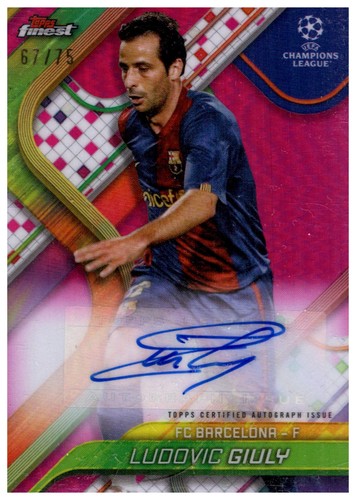 Ludovic Giuly 2024 Topps Finest /75