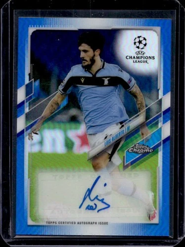Luis Alberto 2021 Panini Cromo UEFA Blue Refractor /150