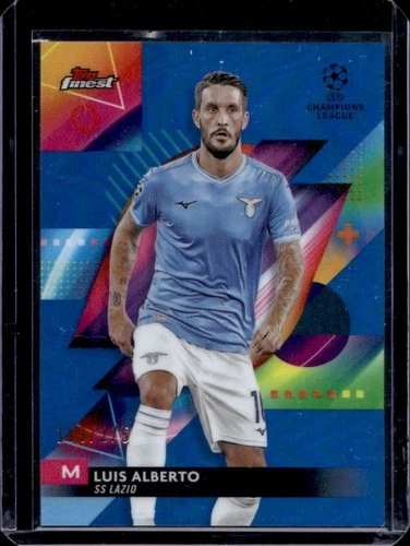 Luis Alberto 2024 Topps Finest UEFA Sky Blue Refractor /275