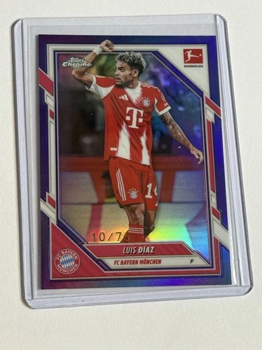 Luis Díaz 2025 Topps Bundesliga Chrome Purple Refractor /75