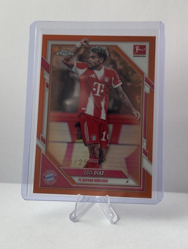Luis Díaz 2025 Topps Chrome Orange Refractor /25
