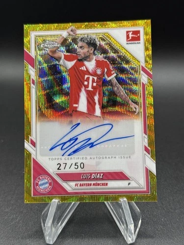 Luis Díaz 2025 Topps Cromo Bundesliga Gold Wave /50