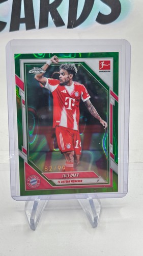 Luis Díaz 2025 Topps Cromo Bundesliga Lava Verde /99