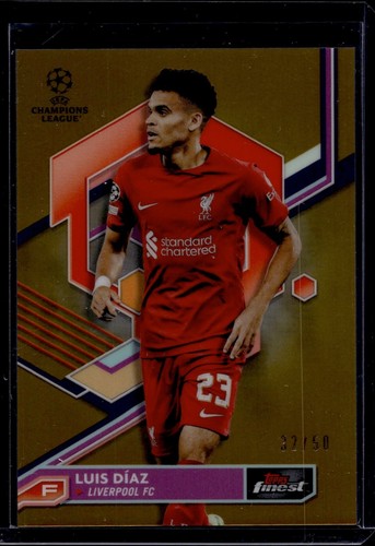Luis Díaz 2021 Topps Finest Gold Refractor /50