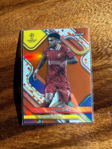 Luis Díaz 2024 Topps Finest Orange Refractor /25