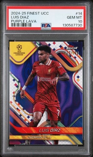 Luis Díaz 2024 Panini Finest Purple Lava /199