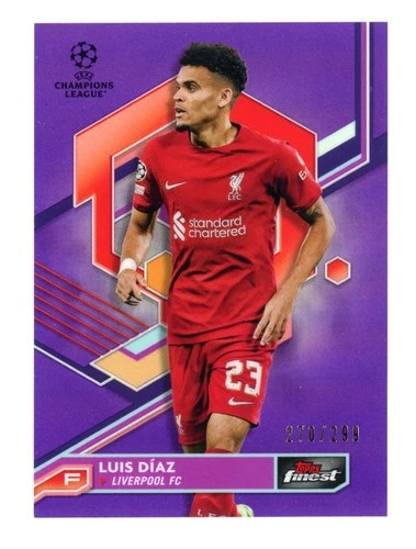 Luis Díaz 2023 Topps Finest Purple Refractor /299
