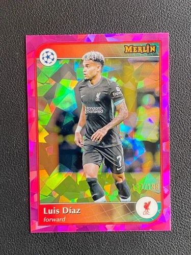 Luis Díaz 2024 Topps Merlin Chrome Pink Ice /199