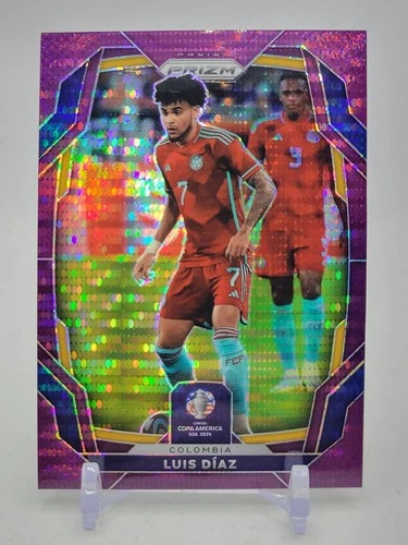 Luis Díaz 2024 Panini Prizm Purple Pulsar /49
