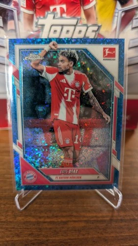 Luis Diaz 2025 Topps Bundesliga Chrome Blue Mini-Diamonds /150