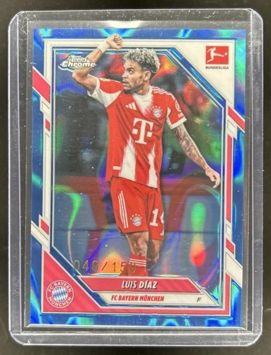 Luis Diaz 2025 Topps Chrome Blue Lava Refractor /150