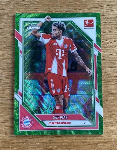 Luis Diaz 2025 Topps Chrome Bundesliga Green Wave /99