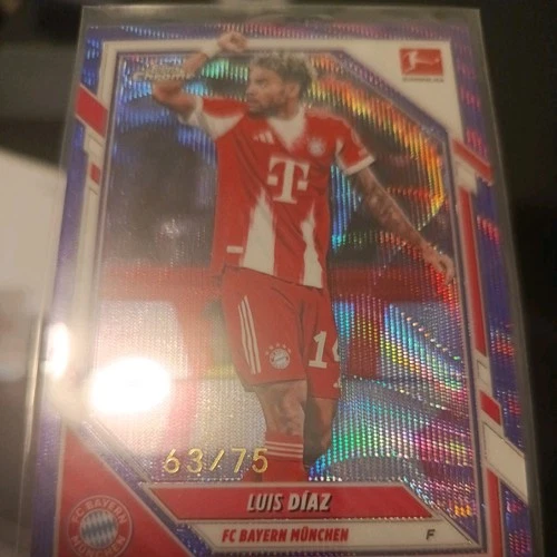 Luis Diaz 2025 Topps Chrome Bundesliga Purple /75