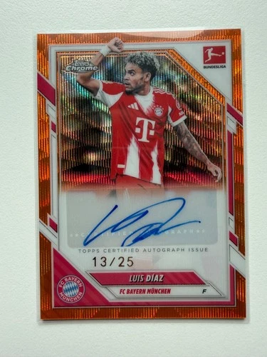 Luis Diaz 2025 Topps Chrome Orange /25
