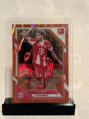 Luis Diaz 2025 Topps Chrome Orange Lava 02/25
