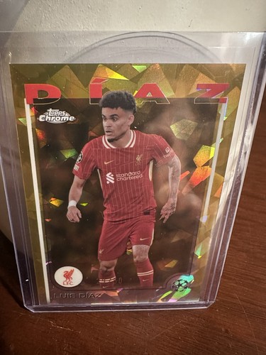 Luis Diaz 2024 Topps Chrome UEFA Club Competitions Sapphire Edition Gold /50