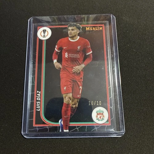 Luis Diaz 2023 Topps Chrome UEFA Merlin Black /10