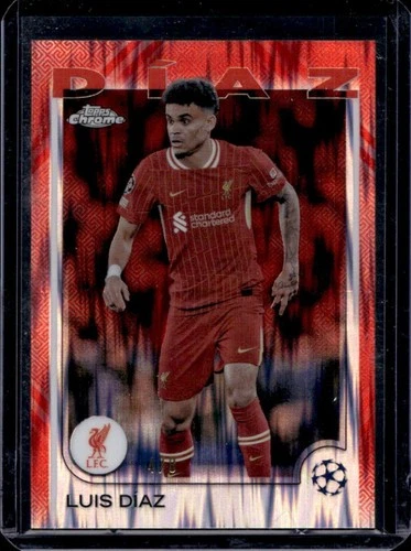 Luis Diaz 2024 Topps Chrome UEFA Refractor