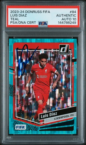Luis Diaz 2023 Panini Donruss FIFA Teal 72/199