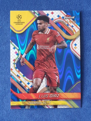 Luis Diaz 2024 Topps Finest Blue Raywave /150